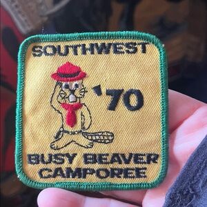 Vintage Patch Busy Beaver Camporee Boy Scout Retro